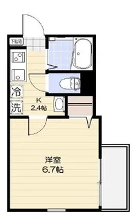 エルカーサ平和台【2階】の間取り