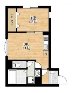 フェリーチェ二俣川【1階】の間取り
