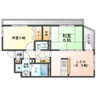 アネックスデボルテ【3階】の間取り