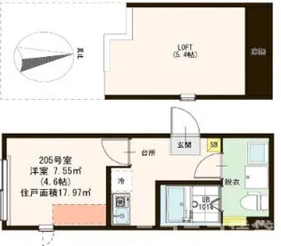 ハーモニーテラス東小岩III【2階】の間取り