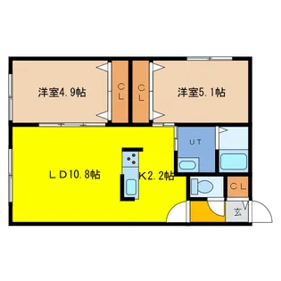 クラシックブルー【1階】の間取り