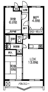 グレースコート【3階】の間取り