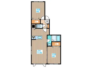 Well Court【2階】の間取り