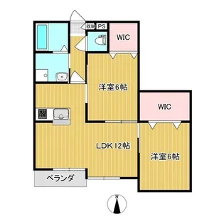 Ruscello Sena【1階】の間取り