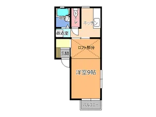 ウェルヴィラ・ヤナゼ【2階】の間取り