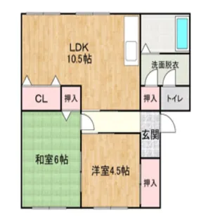 グランマップス春日【2階】の間取り