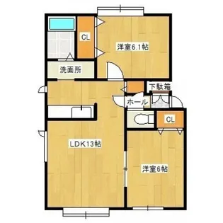 ピュアルース【1階】の間取り