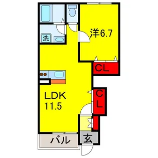 スターテラス【1階】の間取り