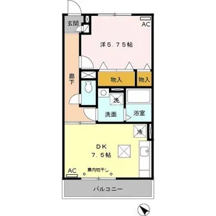 BLANC VILLAGE A【1階】の間取り