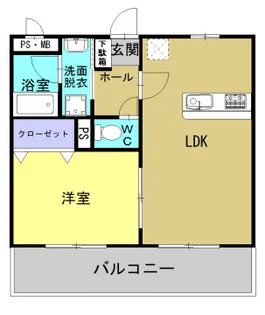 エバンジェル【1階】の間取り