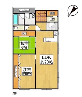 AKEBONOレジデンス【3階】の間取り