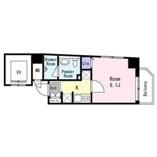 シュガール戸部【4階】の間取り