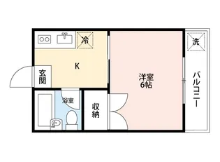 コーポラス桜町【2階】の間取り