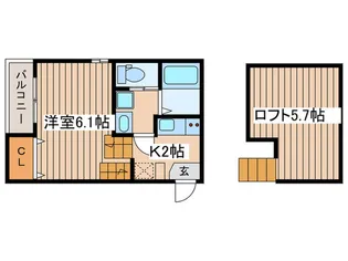 メルツ原町【2階】の間取り