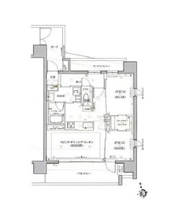 クリオ浅草セントラルマークス【10階】の間取り