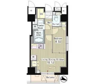 マスターズコート北品川【9階】の間取り