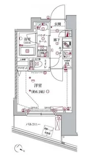 クレイシア大井町【3階】の間取り