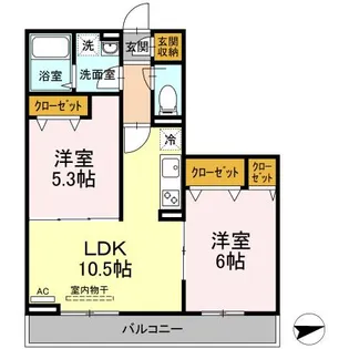 セジュール西台3【3階】の間取り