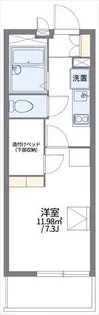 レオパレスネスト中百舌鳥II【2階】の間取り