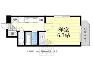 レジェンドール日本橋東【3階】の間取り