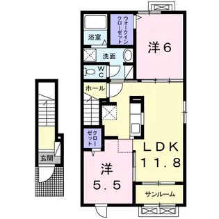 シャインV【2階】の間取り