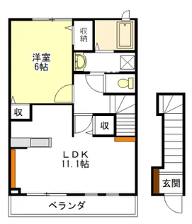 マリーナ・ヴィラ II【2階】の間取り