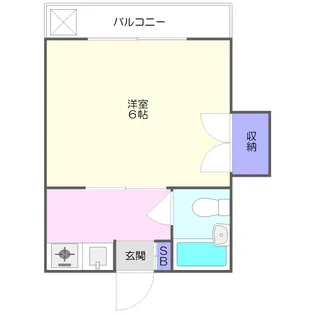 ハイツオグロ【3階】の間取り