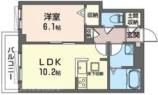 GROWILL立川II【1階】の間取り