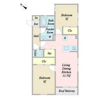 カルテット小豆沢【2階】の間取り