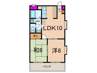 MARLIN中原【2階】の間取り