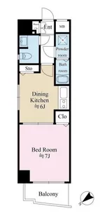 フェアネスK横浜【5階】の間取り