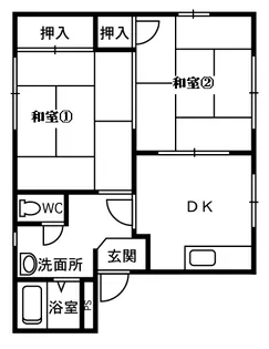 シャローム【1階】の間取り