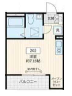 ブルームコート谷塚【2階】の間取り