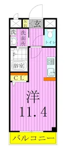 ベルコート西新井【2階】の間取り