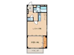 アクアフォレスト【3階】の間取り