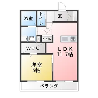 al sole【1階】の間取り