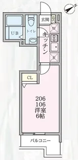 クレセント杉田【1階】の間取り