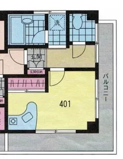 フォークス新橋【4階】の間取り