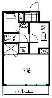 ワンズ【3階】の間取り