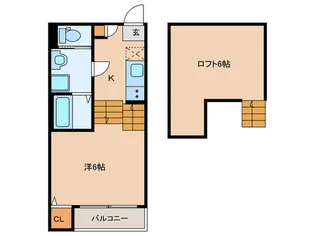 ハーモニーテラス四番II【2階】の間取り