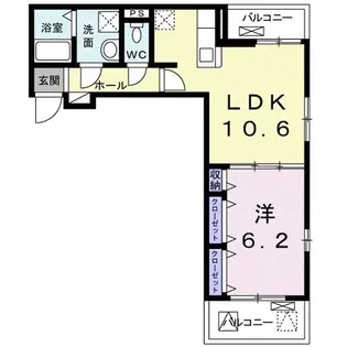 La Luna【3階】の間取り