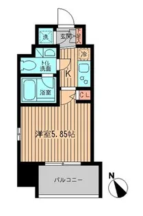 レジディア大森【6階】の間取り