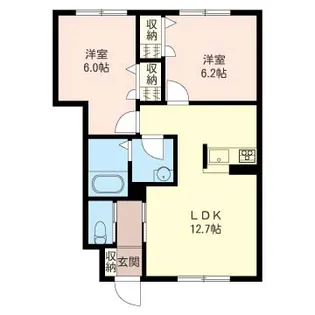 メルヴェーユ II番館【1階】の間取り