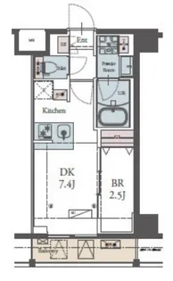 ラグゼナ横浜鶴見II【7階】の間取り