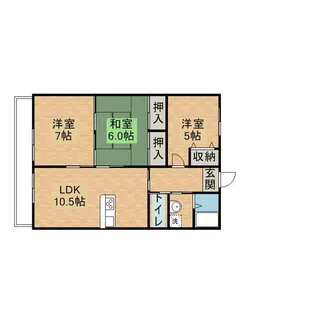 エスポワール坊ノ前A【1階】の間取り