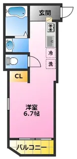 ベルビューアベニュー元住吉【2階】の間取り