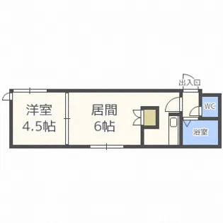 ローヤルハイツ本郷通6【5階】の間取り
