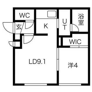 Pine hills琴似【3階】の間取り