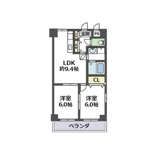 クレアール弐番館【3階】の間取り