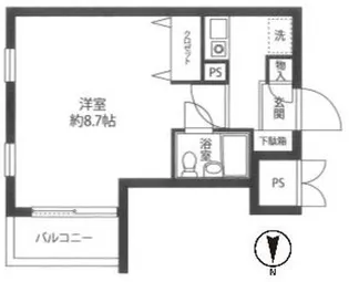 キャトル池袋【2階】の間取り